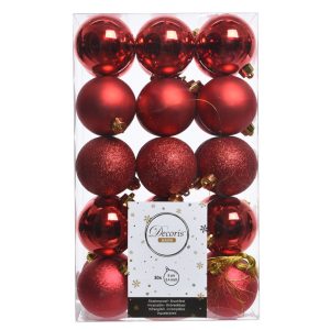 Tubo 30 Bolas Navidad Surtido