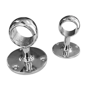 Soporte intermedio pasamano de latón cromado