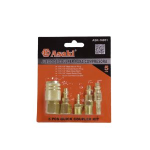 Juego de accesorio para compresora (coulper) 5 pzas.