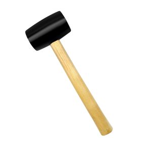 Martillo de goma 12oz madera ***