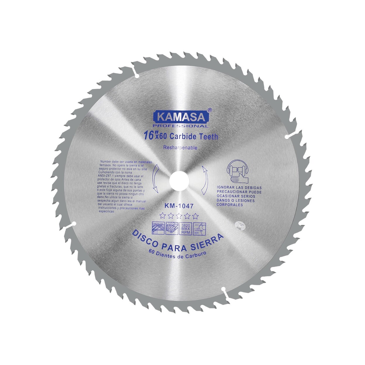 Disco sierra para madera 16″ (400mm) 60 dientes *****