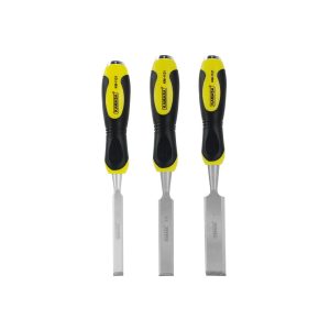 Juego de formones 3 pzas (1/2″,3/4″,1″) goma