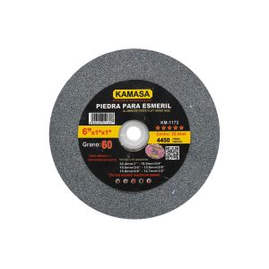 Piedra rueda abrasiva (6x1x1″) a60 gris (oxido de aluminio) *****