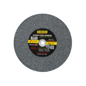 Piedra rueda abrasiva (8x1x1″) a36 gris (oxido de aluminio) *****