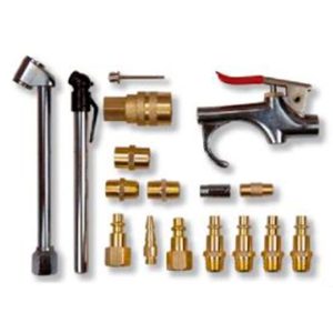 Juego de accesorio para compresora limpiar e inflar 17 pzas