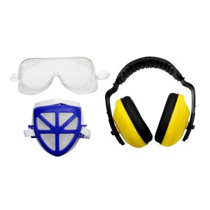 Juego de protección 3 pzas (lente, audífono, máscarilla) ****