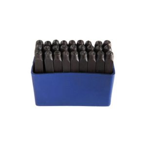 Juego letras p/grabar (abecedario) 3mm 27 pzas