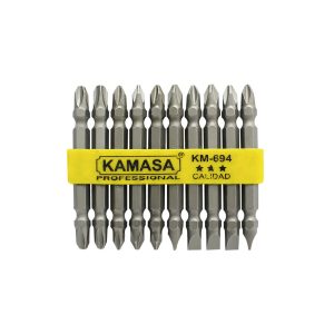 Juego de puntas doble cara 10 pzas (ph3 /ph2 /ph1 x 75mm)