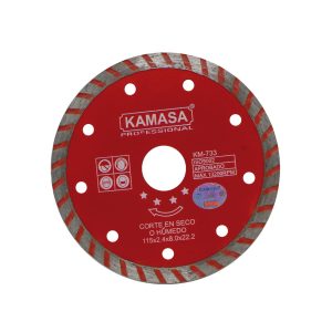 Disco diamantado turbo 4.5″ (115mm) húmedo/seco rojo ****
