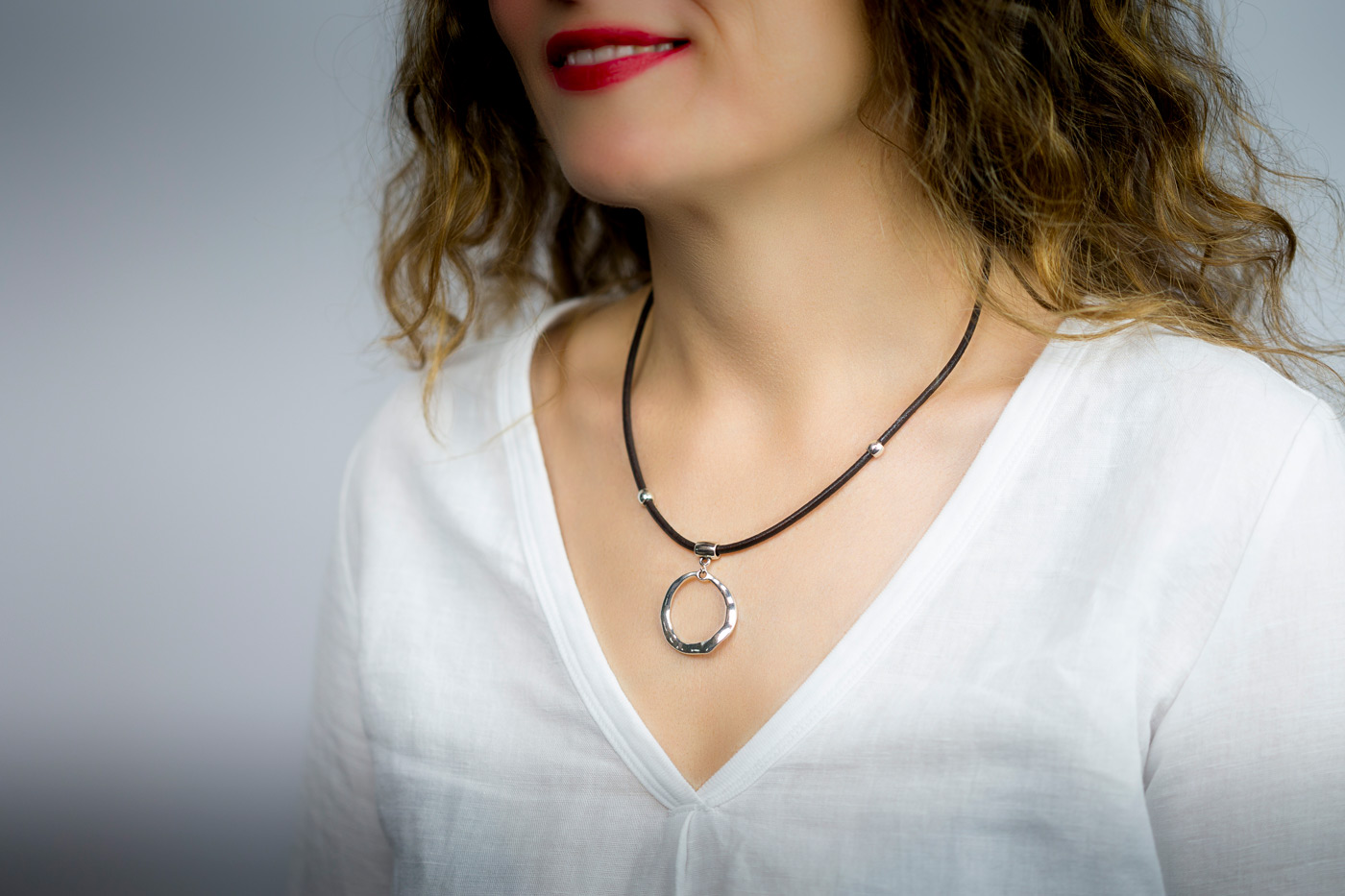 Collar colgante de aro - Imagen 4