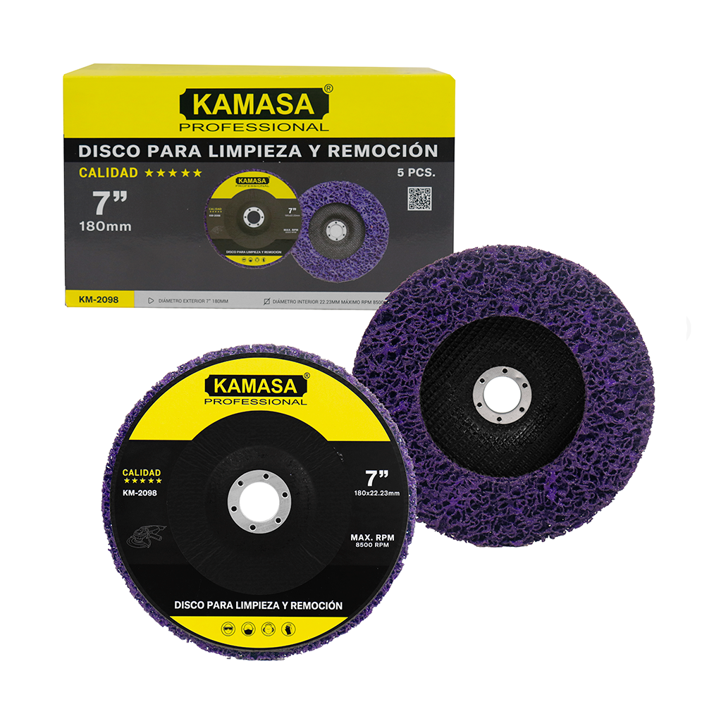 Disco para limpieza y remocion violeta 7″ KAMASA ***** - Imagen 3