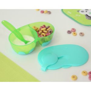 CUENCO DOBLE ANTIDESLIZAMIENTO VERDE