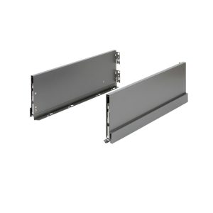 Laterales Con Guías Wurth 450mm para Cajón 185 mm Grafito