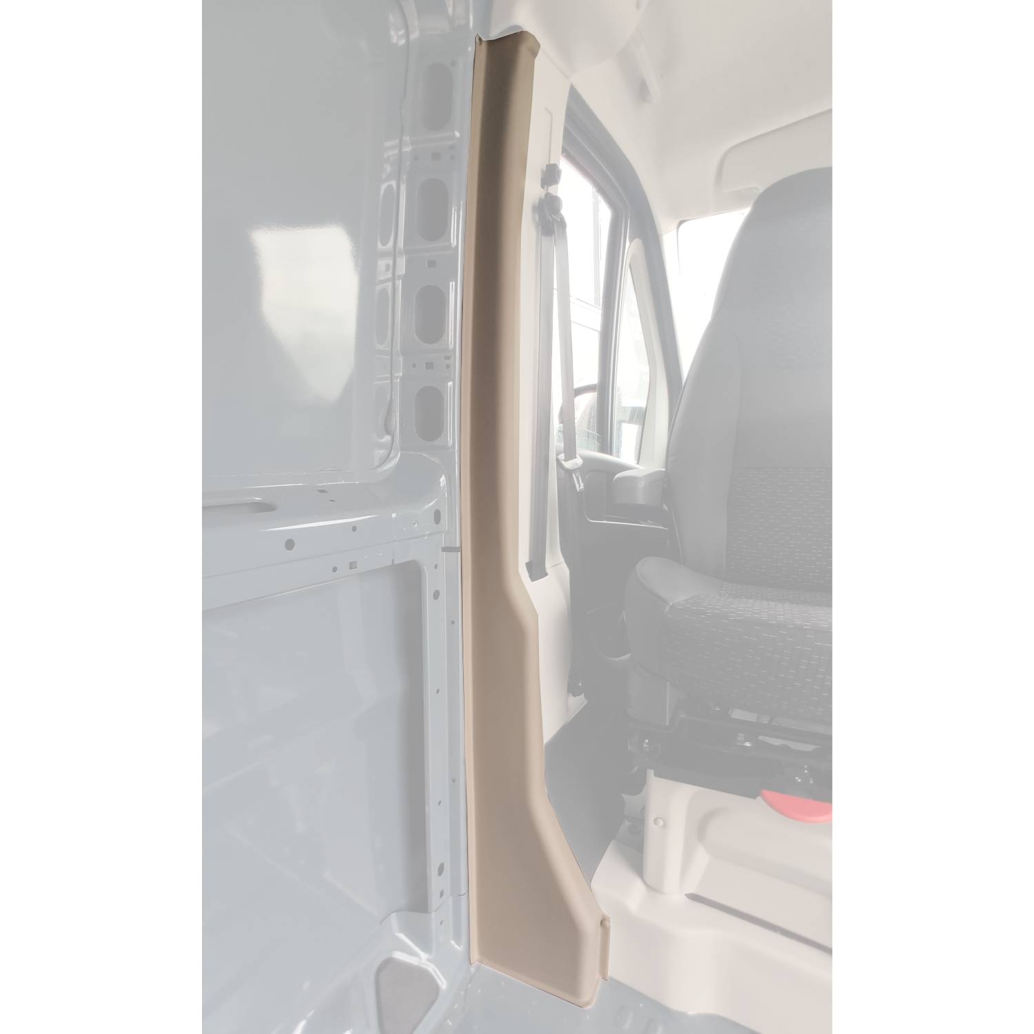 Molduras ABS Pilares Delanteros Tipo Ducato Beige 2006-actualidad - Imagen 2