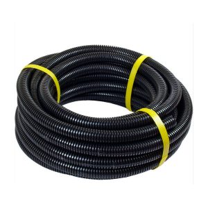 Tubo Anillado 7mm Rollo 100m Gris