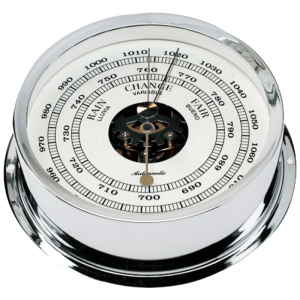 Barómetro aneroide de precisión de 120 mm cromado