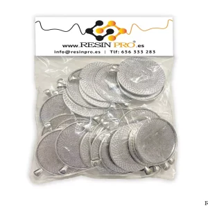 Bases redondas plateadas 45mm