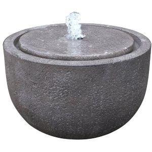 Fuente de jardín Redonda marrón (41x41x25 cm.)