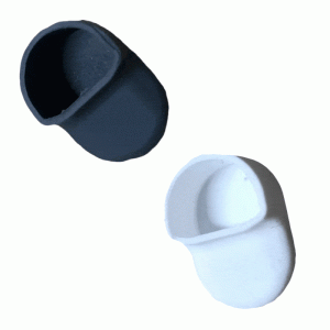 Funda de goma gancho guardabarros. Color: blanco/negro.