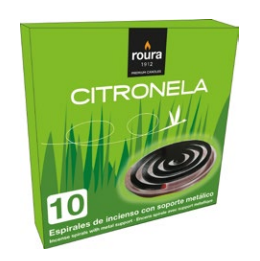 Espirales de incienso con soporte metálico (10 unidades)