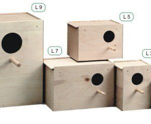 Nido de madera para crías de L3 med. 11,5x11x17 cms