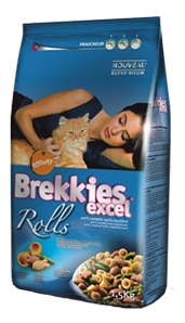 Comida para gatos Brekkies Excel Rolls Fish (4 Kg.)