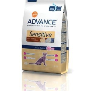 Comida para gatos con pato y arroz Advance Sensitive Duck & Rice (3 Kg.)