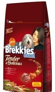 Comida para perros Brekkies Excel Tender & Delicious Buey (15 Kg.)