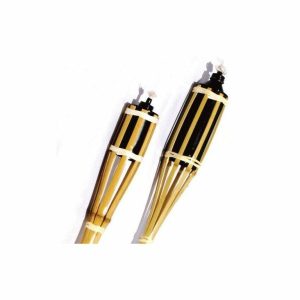 Antorcha de bambú natural para exteriores (120 cm)