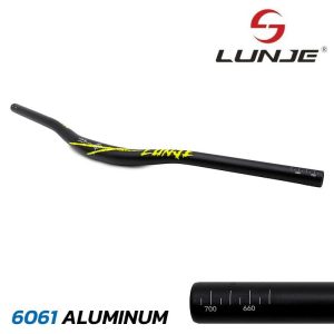 Manillar de 720mm con elevación 25mm negro-verde