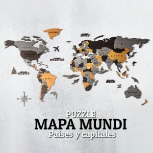 PUZZLE MAPA MUNDI – XG – BLACK