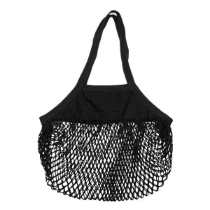 BOLSA MALLA ORGANICA SHOPPER NEGRA